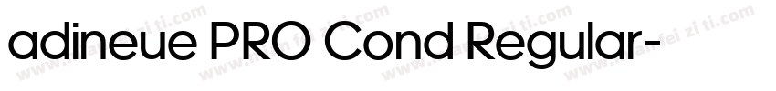 adineue PRO Cond Regular字体转换